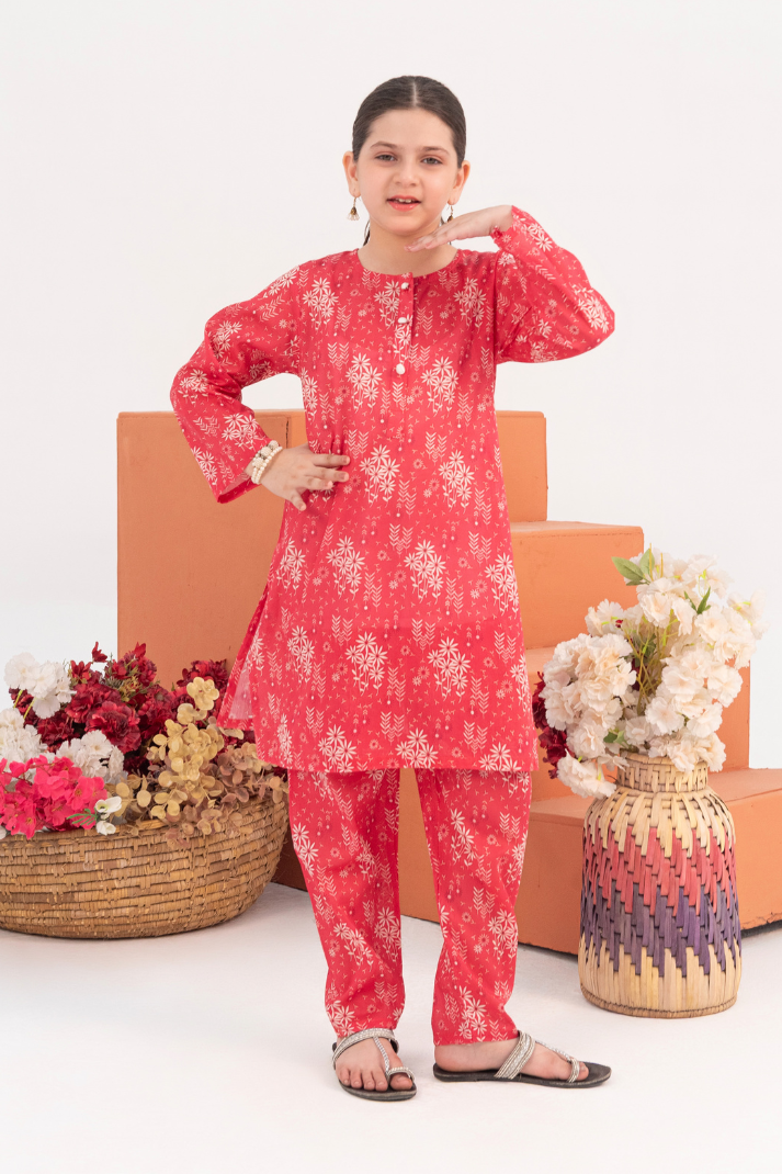 PINK WAVE (LAWN 2 Pcs)