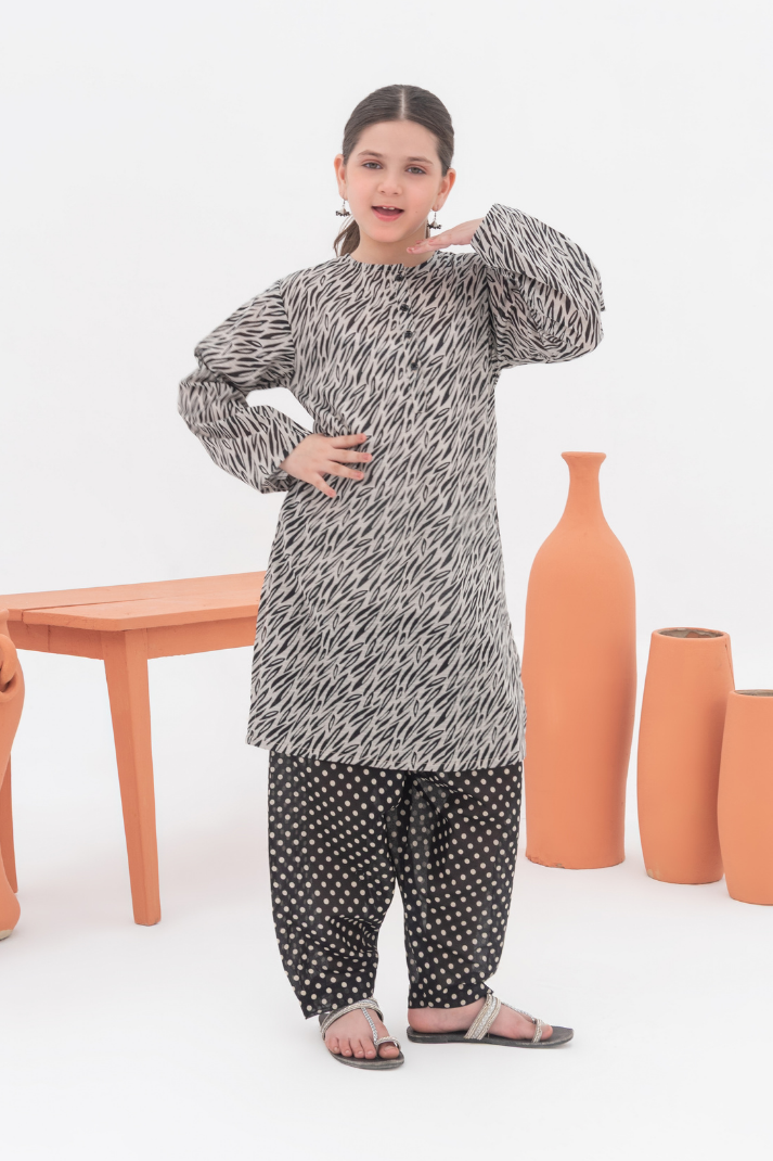 ZEBRA DOT (LAWN 2 Pcs)