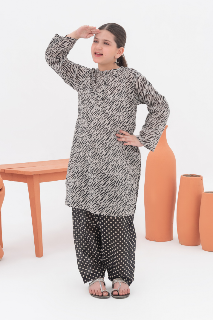 ZEBRA DOT (LAWN 2 Pcs)