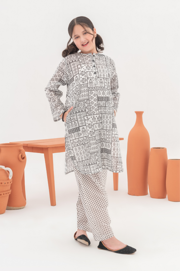 IVORY DUSK (LAWN 2 Pcs)