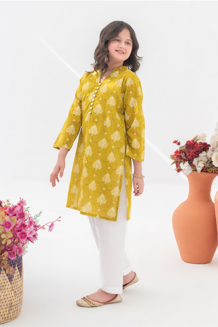 ZARISH OLIVE (LAWN 2 Pcs)