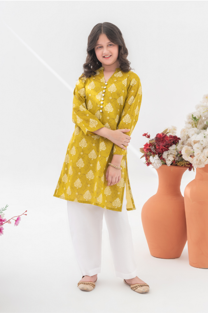 ZARISH OLIVE (LAWN 2 Pcs)