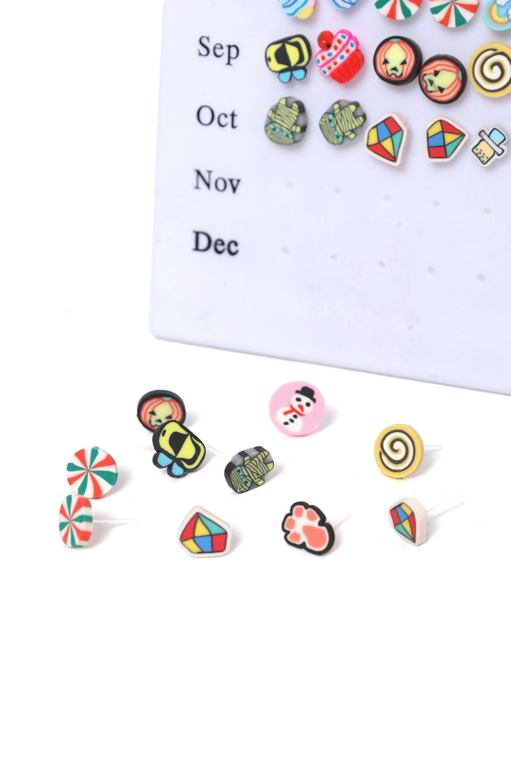Fun Stud Earring Set (Pack of any 4 Pairs)